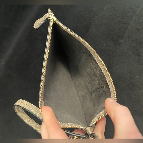 COACH Flat Leather Wristlet - Picture 3 of 4